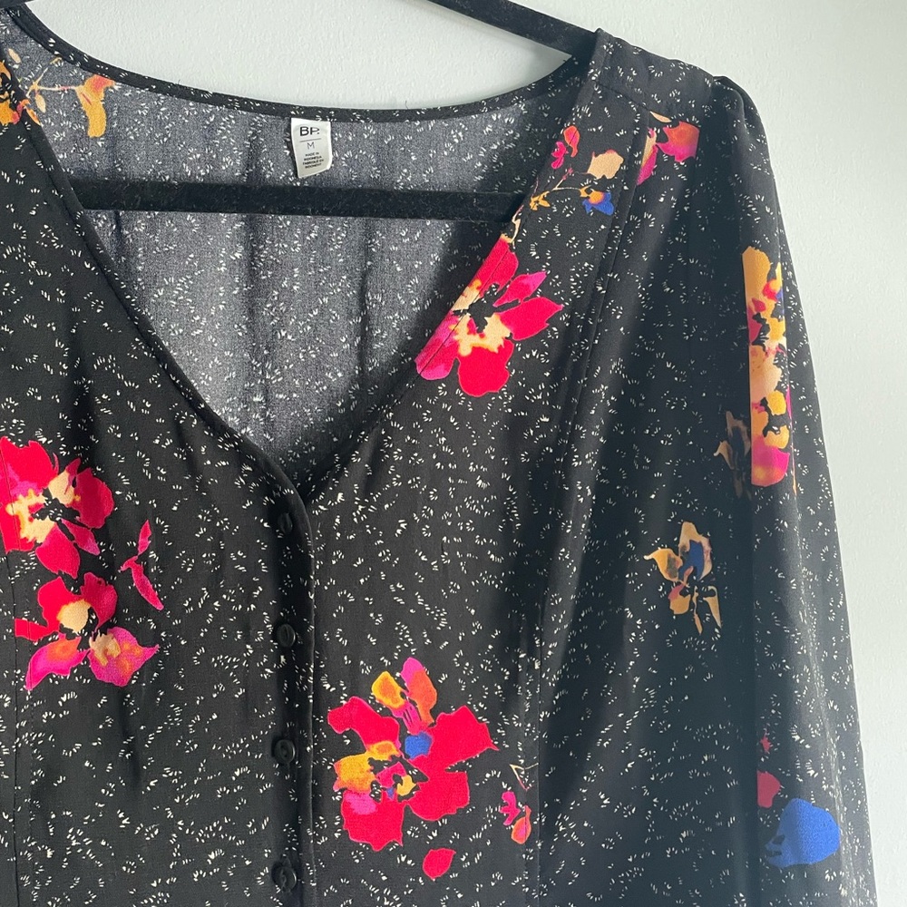 Nordstrom floral blouse